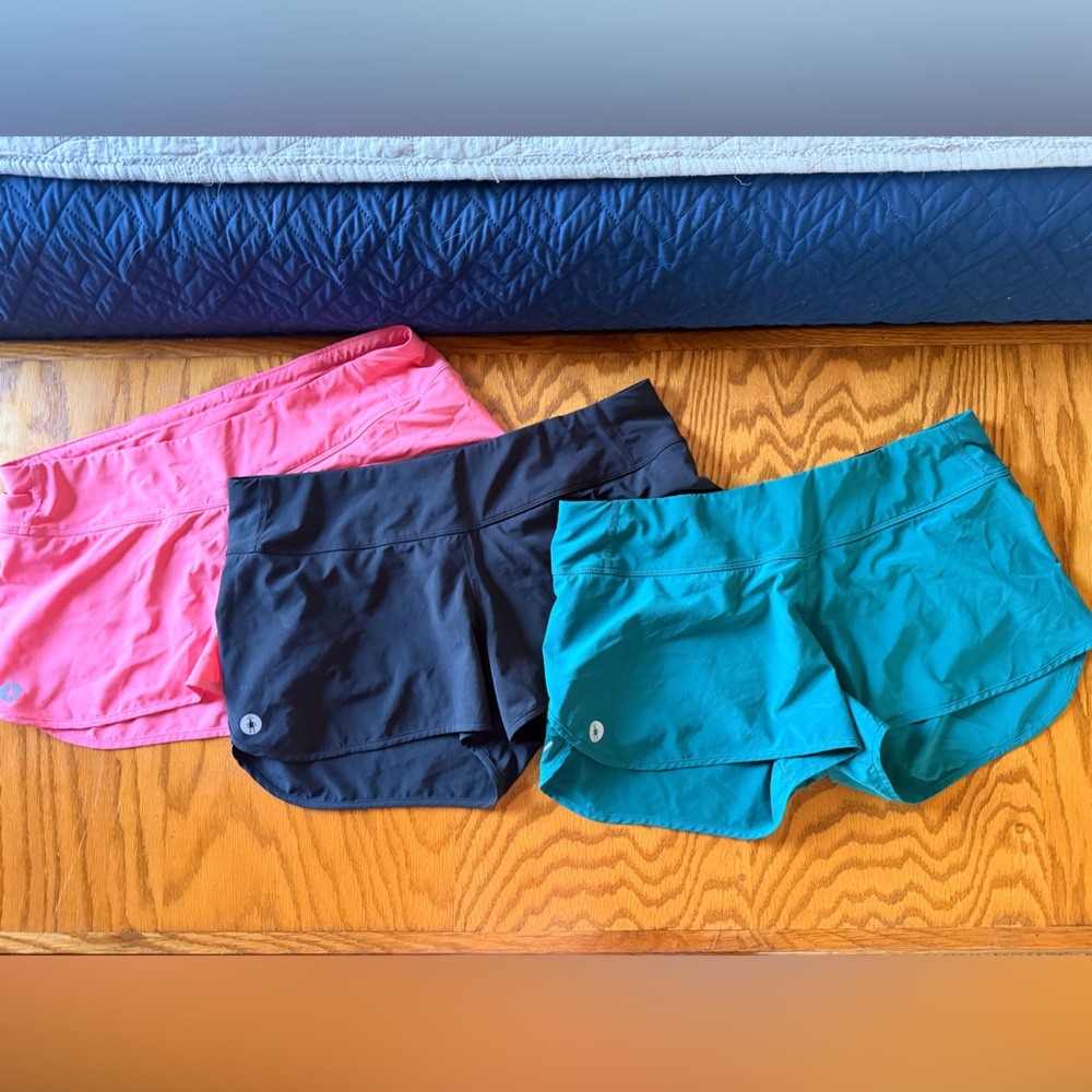 Smartwool Women's Athletic Shorts Trio - Pink, Black & Teal *size medium*